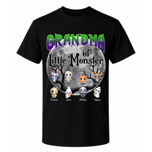Personalized Grandma Monster Halloween Sweatshirt, Custom Characters & Names Halloween Family Gift