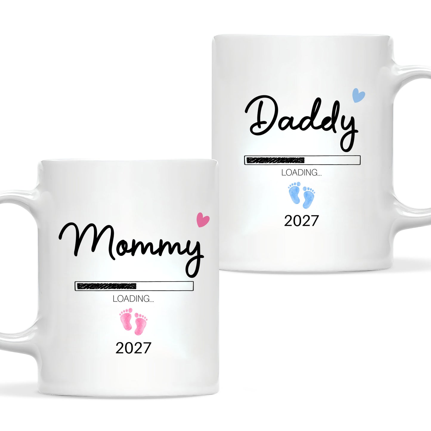 Daddy Loading 2027 Mug – Personalized Coffee Cup Gift