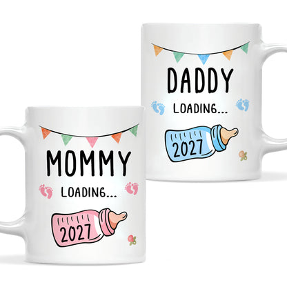 Daddy Loading 2027 Mug – Personalized Coffee Cup Gift