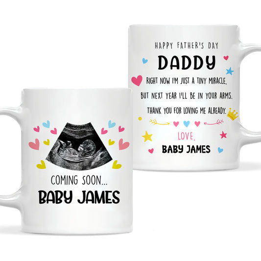 Happy Father’s Day Daddy Mug – Personalized Coffee Cup Gift