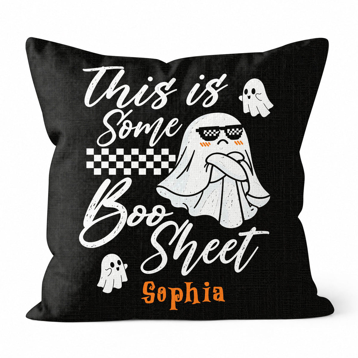 Personalized Halloween Ghost Pillow, This Is Some Boo Sheet Ghost Cushion, Cute Halloween Home Decor, Halloween Gift