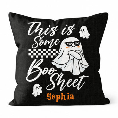 Personalized Halloween Ghost Pillow, This Is Some Boo Sheet Ghost Cushion, Cute Halloween Home Decor, Halloween Gift