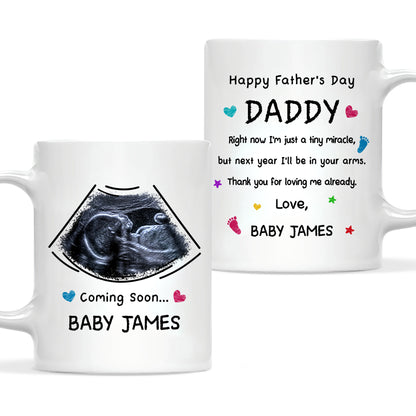 Happy Father’s Day Daddy Mug – Personalized Coffee Cup Gift