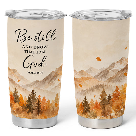 Christian Fall Thanksgiving 20oz Travel Coffee Mug Tumbler, Autumn Gift for Women, Family