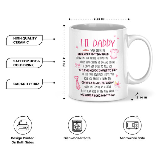 Personalized Daddy Mug – Custom Father’s Day Coffee Mug Gift