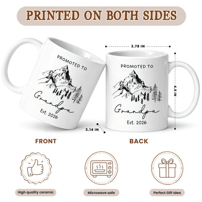 Personalized Grandma Grandpa Mug Set – Matching Coffee Mug Gift