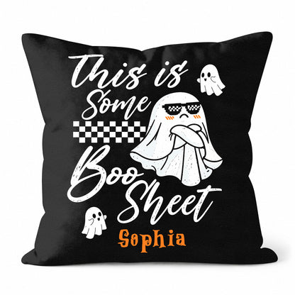 Personalized Halloween Ghost Pillow, This Is Some Boo Sheet Ghost Cushion, Cute Halloween Home Decor, Halloween Gift