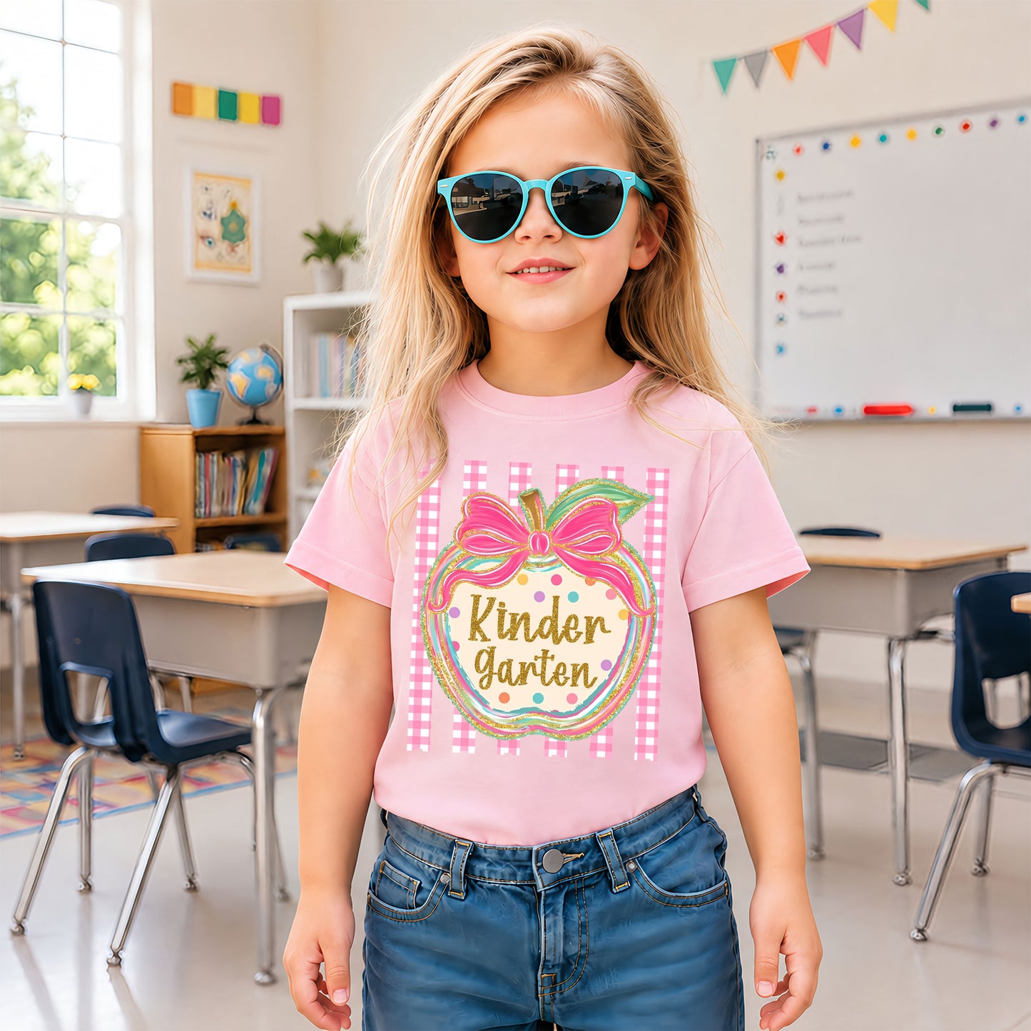 Personalized Striped Back to School Shirt for Kids Teachers – Custom Name & Grade Tee for Pre-K to 8th Grade Students, First Day Outfit