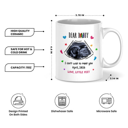 Personalized Daddy Mug – Custom Photo Coffee Mug Gift for Dad