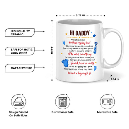 Personalized Daddy Mug – Custom Father’s Day Coffee Mug Gift