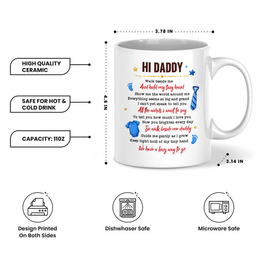 Personalized Daddy Mug – Custom Father’s Day Coffee Mug Gift