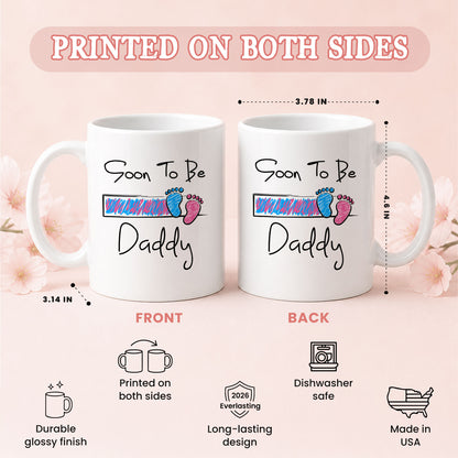 Personalized Mommy Daddy Mug Set – Matching Couple Coffee Mugs for New Parents