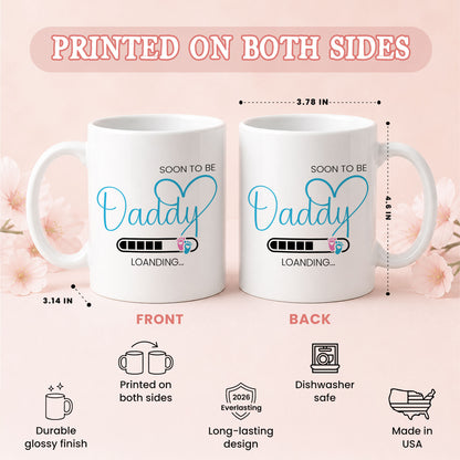 Personalized Mommy Daddy Mug Set – Matching Couple Coffee Mugs for New Parents