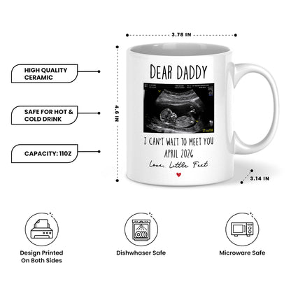 Personalized Daddy Mug – Custom Photo Coffee Mug Gift for Dad