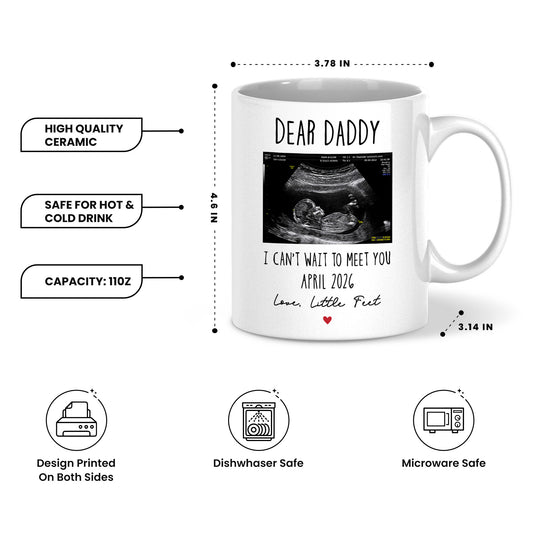 Personalized Daddy Mug – Custom Photo Coffee Mug Gift for Dad