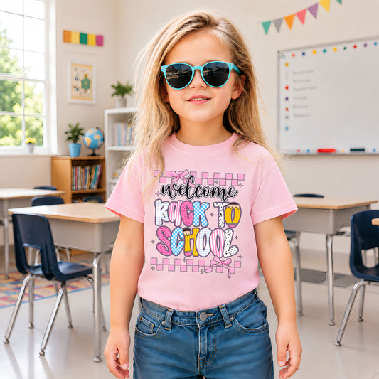 Personalized Welcome Back to School Teacher Student Shirt, Custom Name Back to School T-Shirt, First Day of School Gift Tee