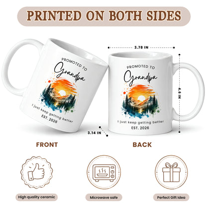 World’s Best Grandma Grandpa Mug Set – Personalized Coffee Cups