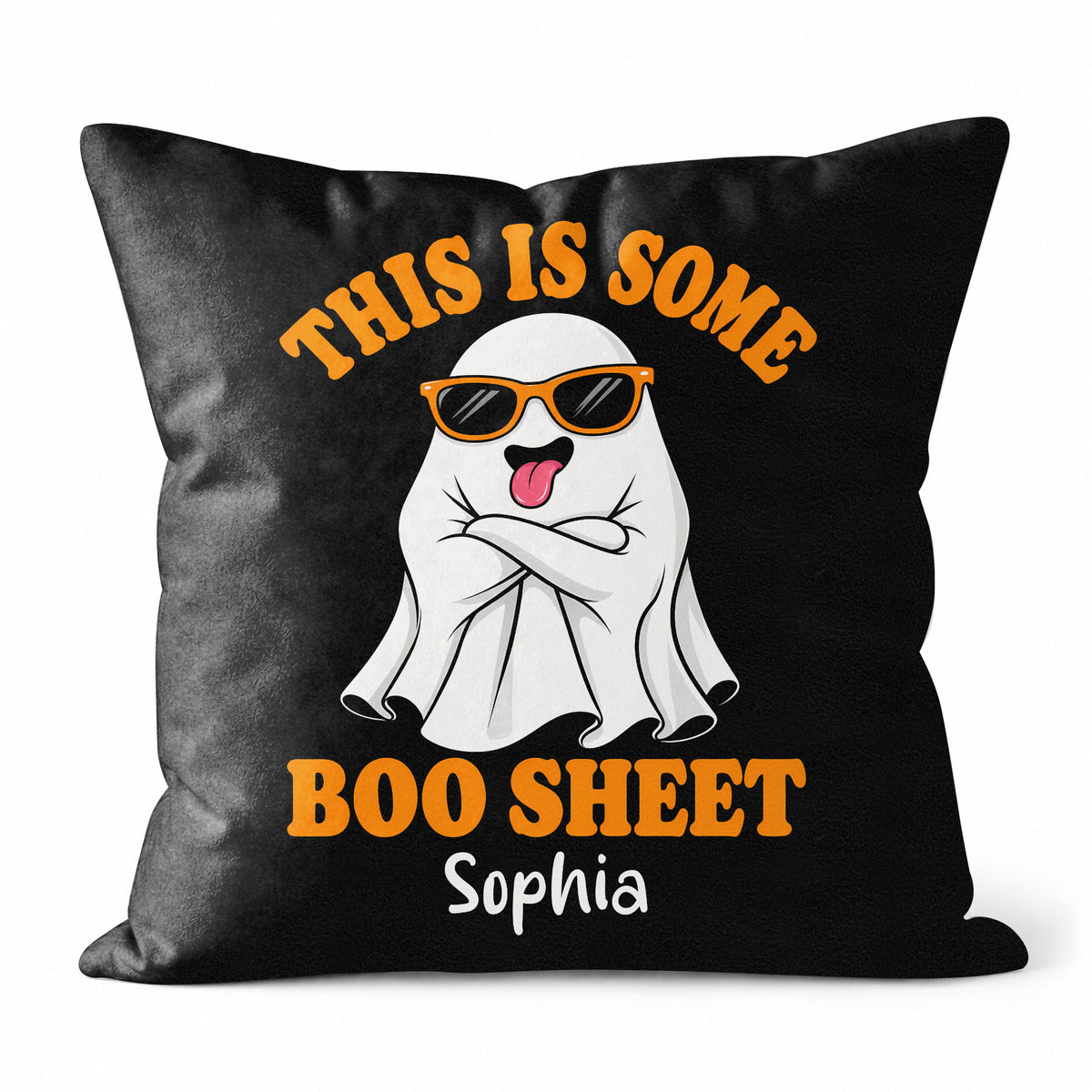 Personalized Halloween Ghost Pillow, This Is Some Boo Sheet Ghost Cushion, Cute Halloween Home Decor, Halloween Gif