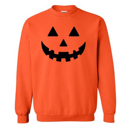 Pumpkin Face Graphic Halloween Sweatshirt, Jack O Lantern Custom Shirt, Funny Halloween Gift