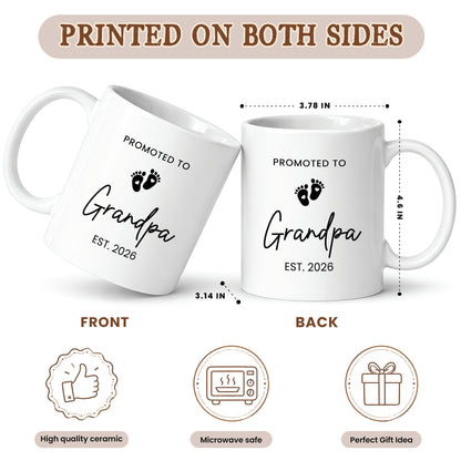 Personalized Grandma Grandpa Mug Set – Matching Coffee Mug Gift