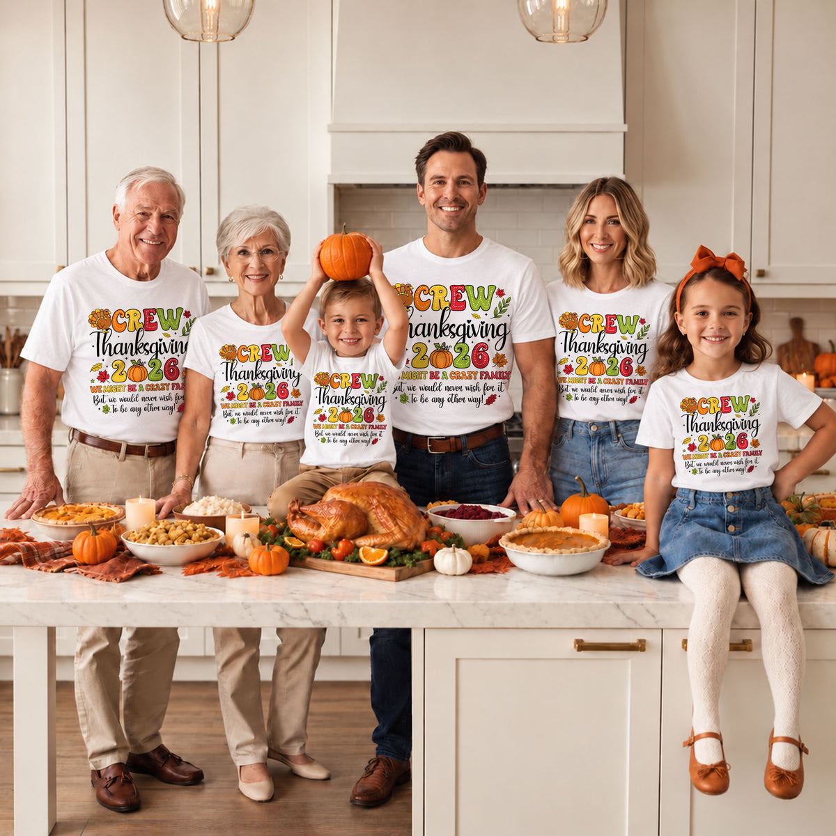 Personalized Family Thanksgiving Sweatshirt, Custom Family Name Shirt, Thanksgiving Dinner Gift For Family