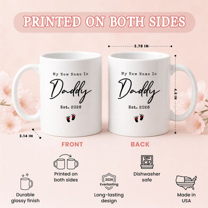 Personalized Mommy and Daddy Mug Set – Matching Coffee Mug Gift