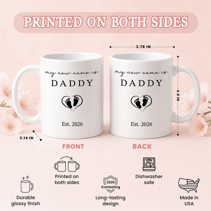 Personalized Mommy and Daddy Mug Set – Matching Coffee Mug Gift