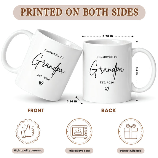 Personalized Grandma Grandpa Mug Set – Matching Coffee Mug Gift