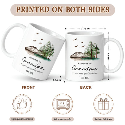 World’s Best Grandma Grandpa Mug Set – Personalized Coffee Cups