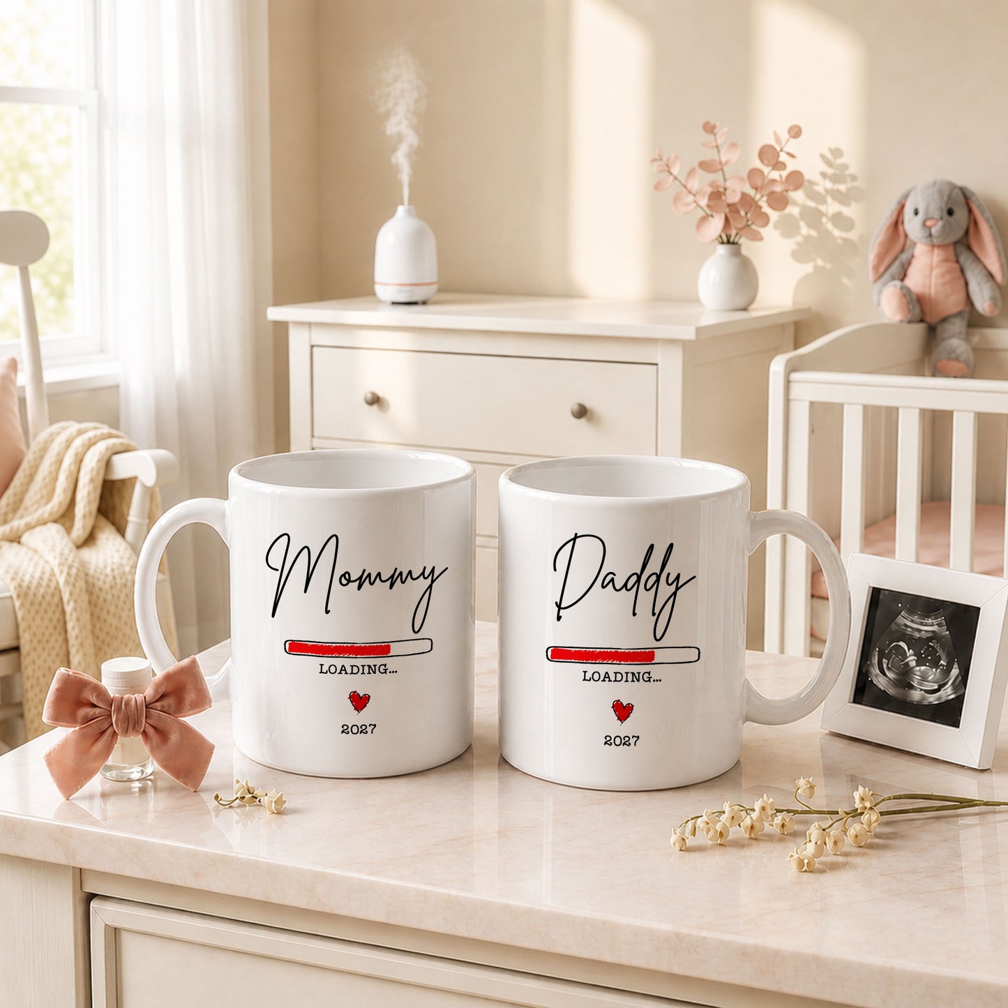 Daddy Loading 2027 Mug – Personalized Coffee Cup Gift