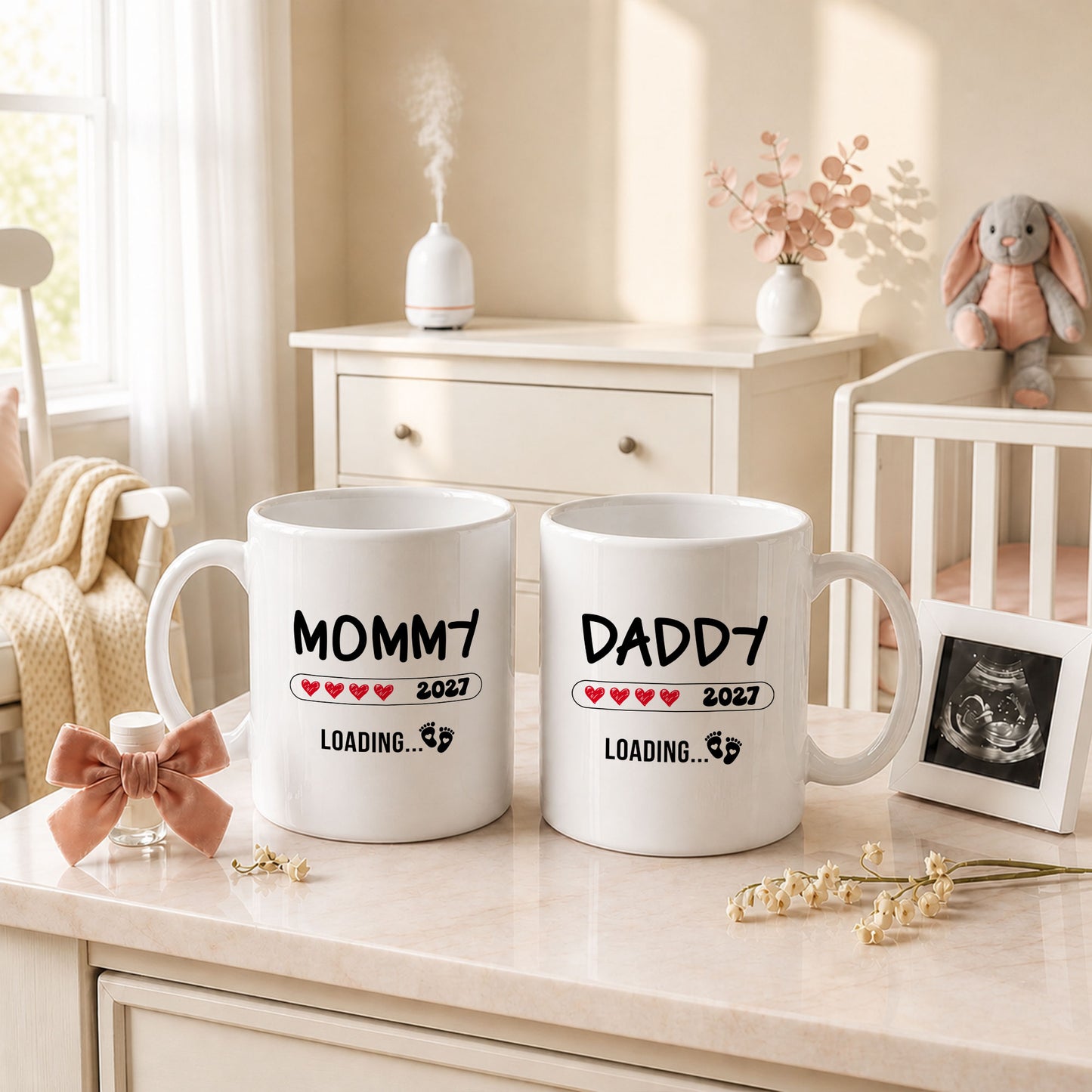 Daddy Loading 2027 Mug – Personalized Coffee Cup Gift