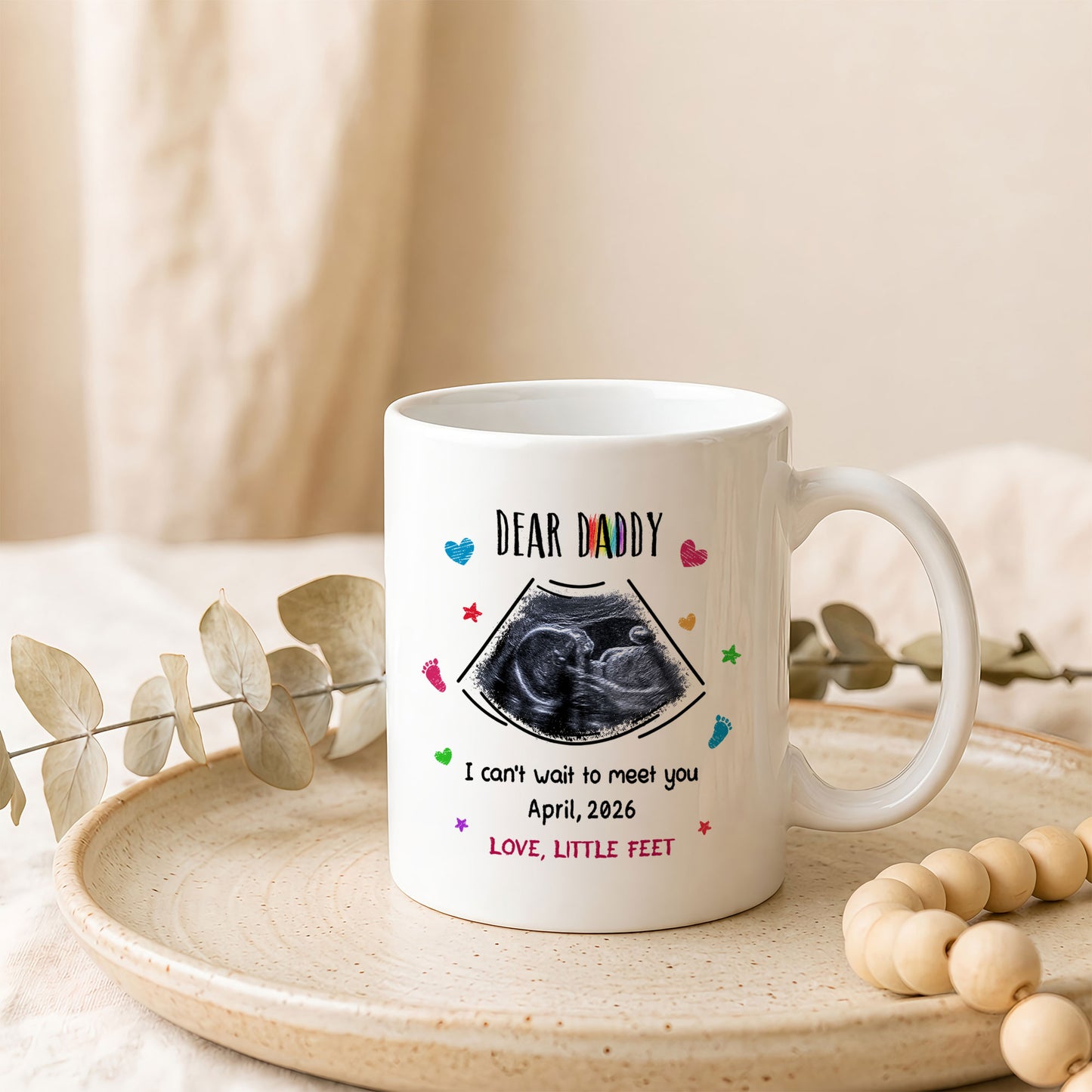Personalized Daddy Mug – Custom Photo Coffee Mug Gift for Dad