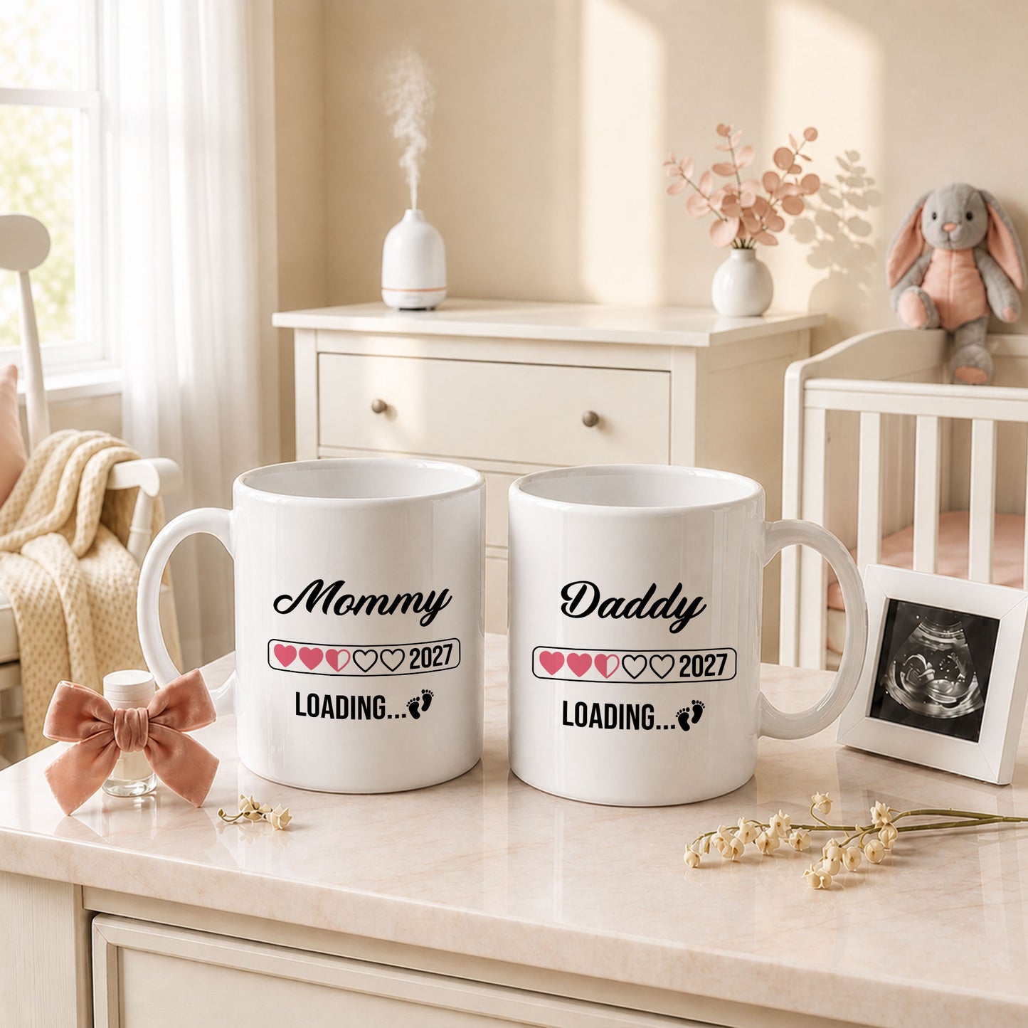 Daddy Loading 2027 Mug – Personalized Coffee Cup Gift