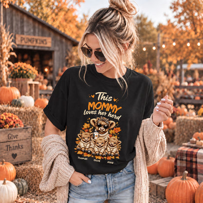 Personalized Grandma Sweatshirt, Custom Grandma Highland Cow with Grandkids Names Gift For Family