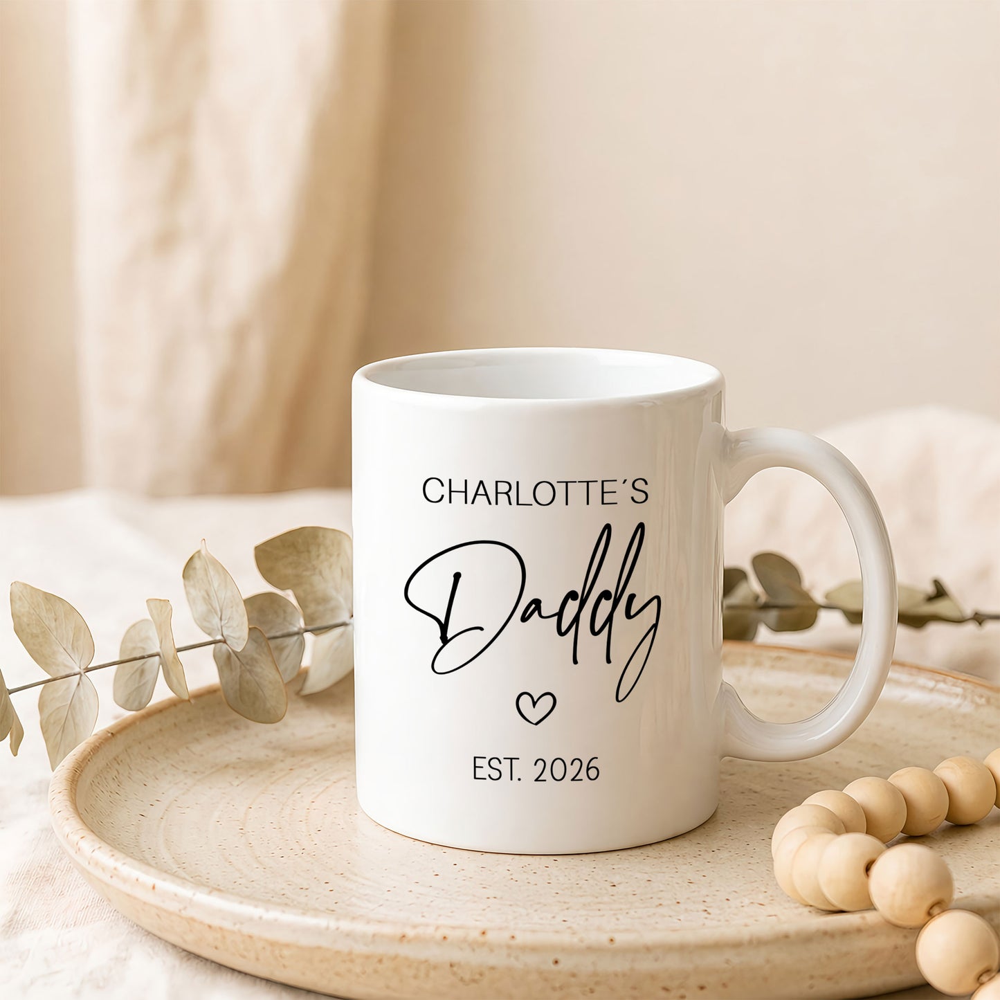 Personalized Daddy Mug – Custom Name Coffee Mug Gift for Dad
