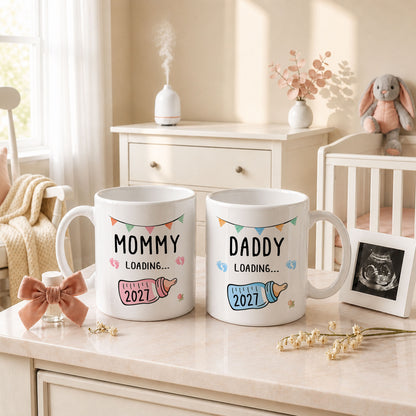 Daddy Loading 2027 Mug – Personalized Coffee Cup Gift