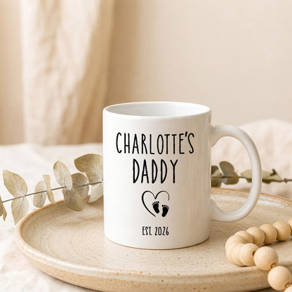 Personalized Daddy Mug – Custom Name Coffee Mug Gift for Dad