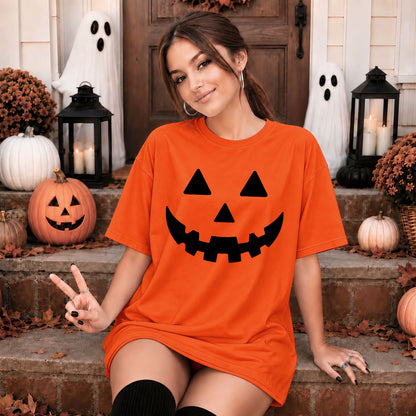 Pumpkin Face Graphic Halloween Sweatshirt, Jack O Lantern Custom Shirt, Funny Halloween Gift