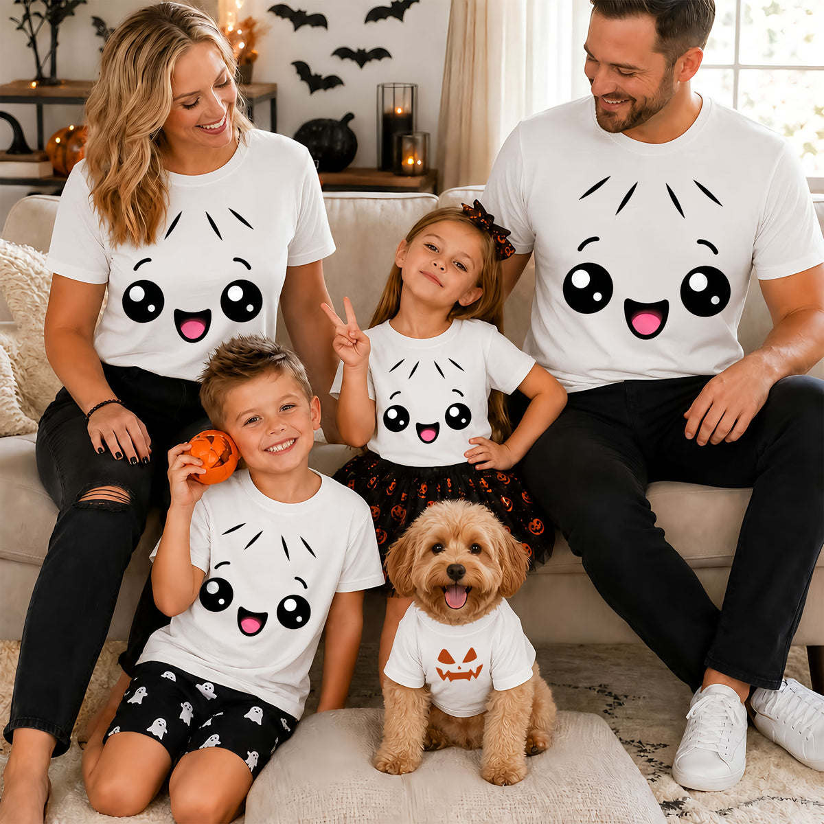 Personalized Squishy Dumpling Halloween Costume Shirt, Kawaii Spooky Dumpling Graphic Tee Gift For Family & Kids