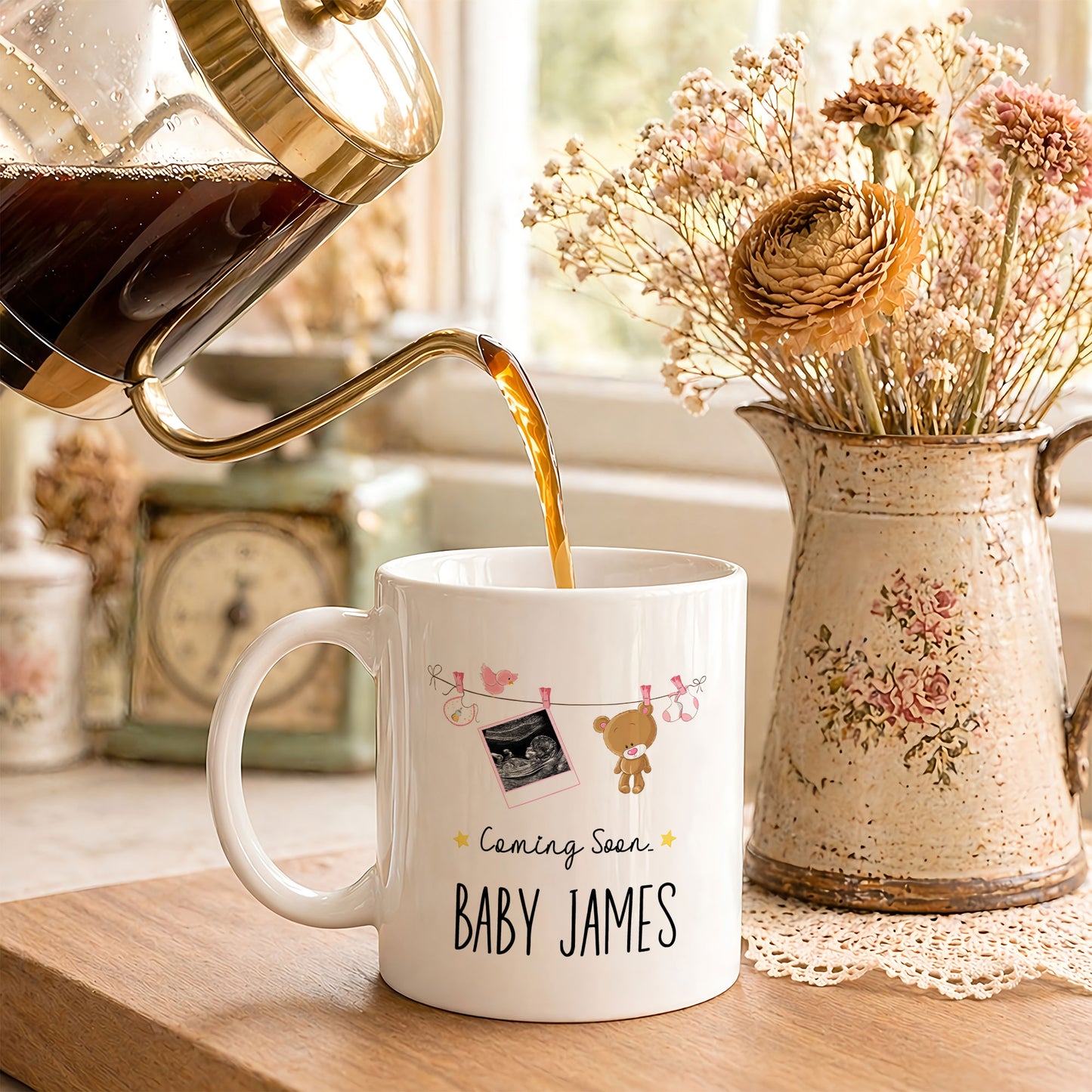 Happy Father’s Day Daddy Mug – Personalized Coffee Cup Gift