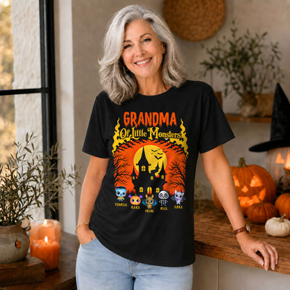 Personalized Halloween Family Shirt, Custom Characters & Names T-Shirt, Family Halloween Outfit, Cute Monster Design