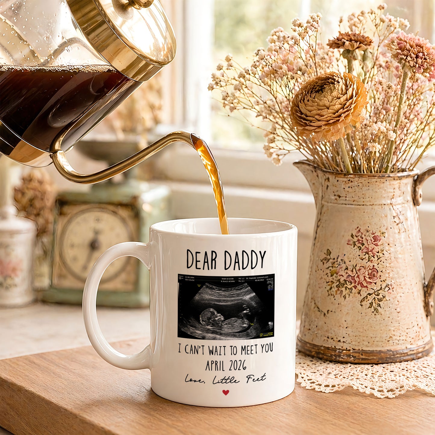 Personalized Daddy Mug – Custom Photo Coffee Mug Gift for Dad