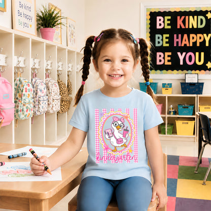 Personalized Back to School Shirt – Custom Name & Grade Preppy Striped Pennant Flag Color Tee for Teachers & Students, Pre-K to 8th Grade Outfit