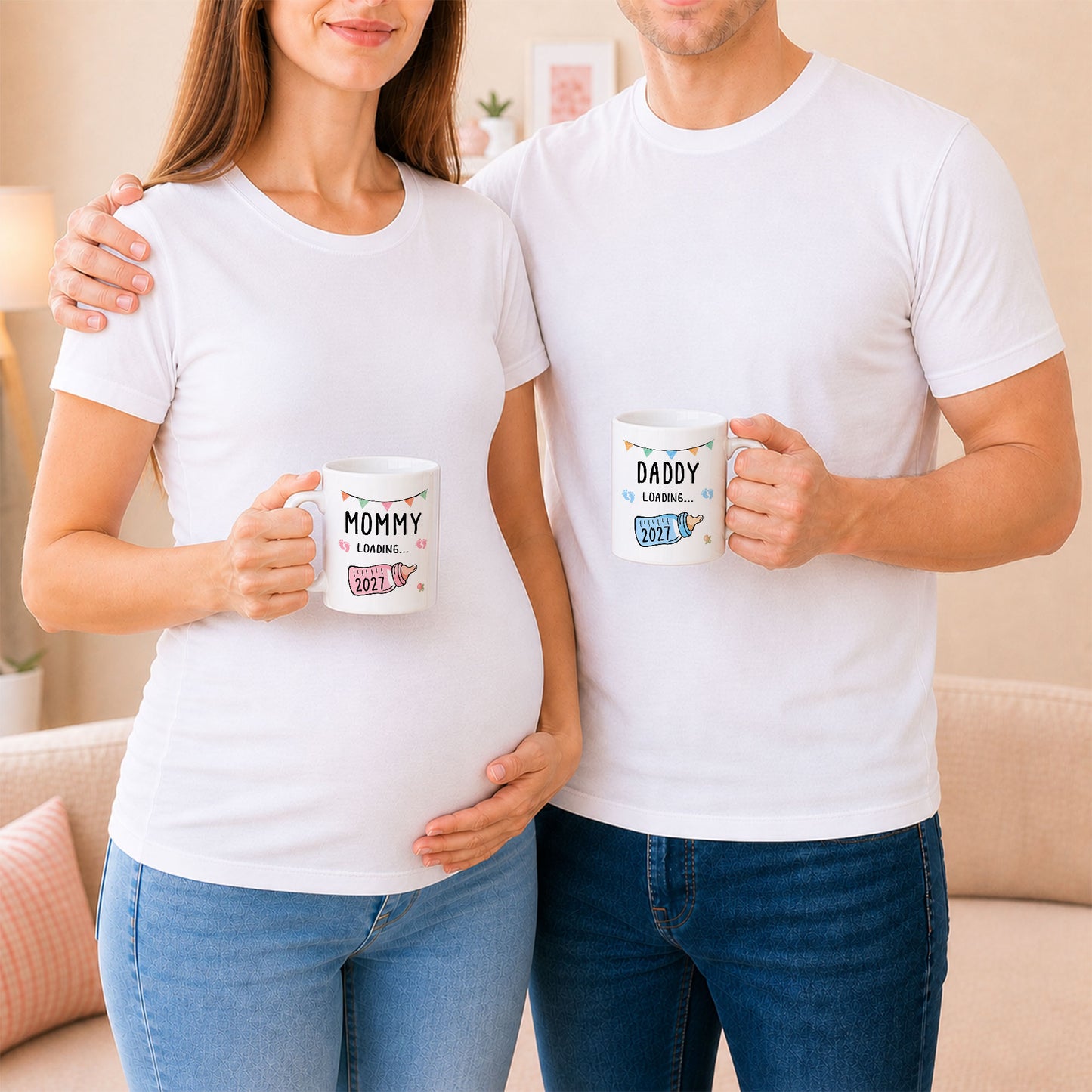 Daddy Loading 2027 Mug – Personalized Coffee Cup Gift