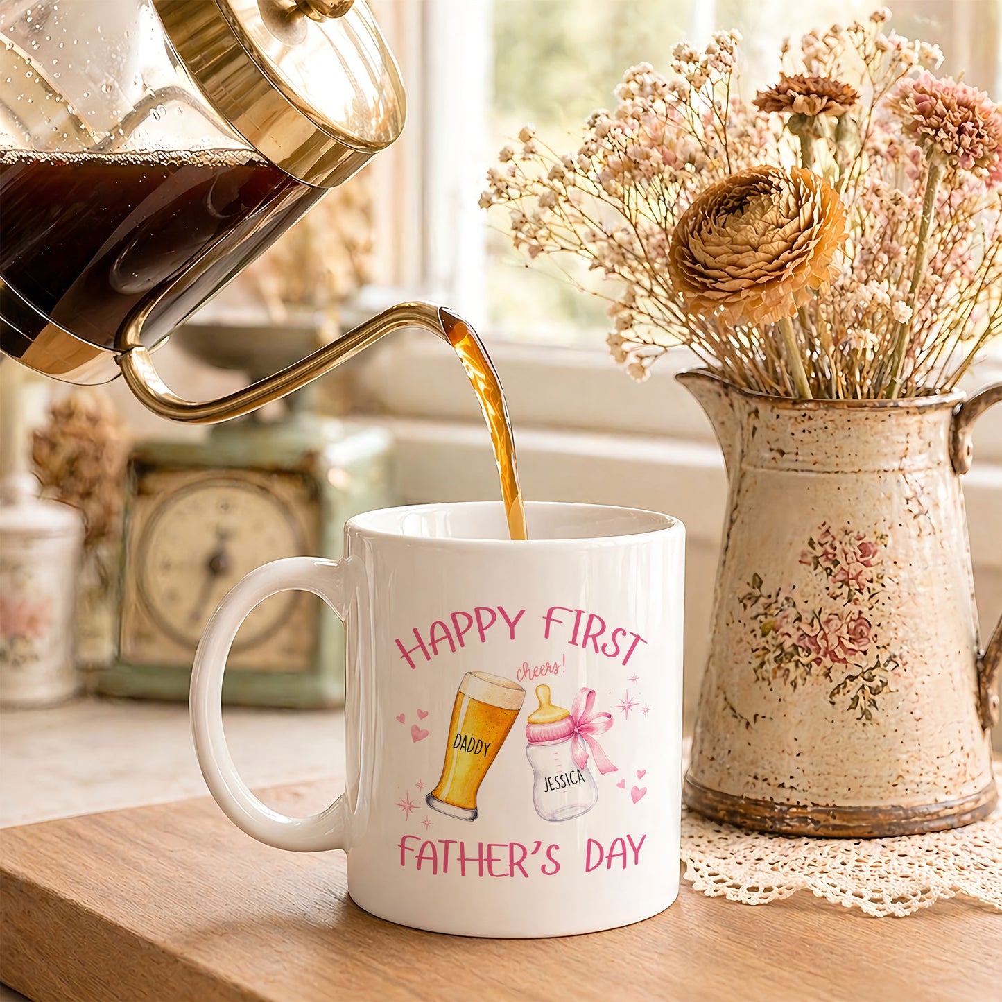 Personalized Daddy Mug – Custom Father’s Day Coffee Mug Gift
