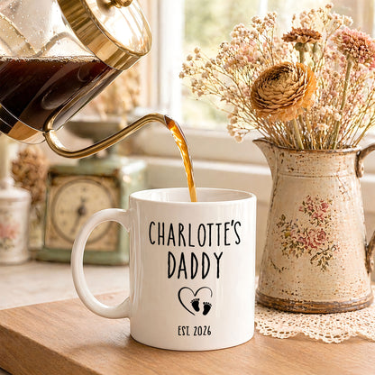 Personalized Daddy Mug – Custom Name Coffee Mug Gift for Dad