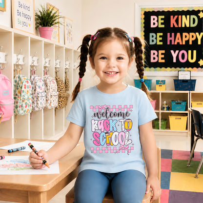 Personalized Welcome Back to School Teacher Student Shirt, Custom Name Back to School T-Shirt, First Day of School Gift Tee