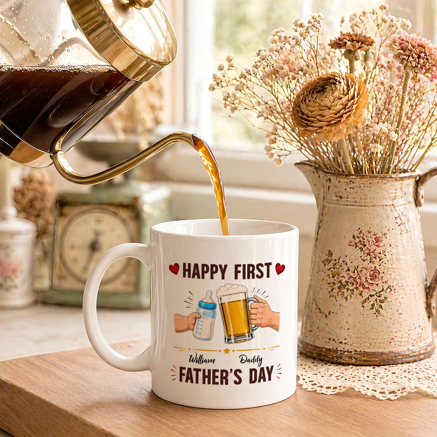 Personalized Daddy Mug – Custom Father’s Day Coffee Mug Gift