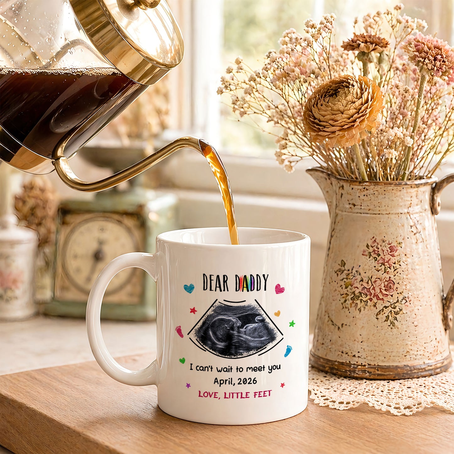 Personalized Daddy Mug – Custom Photo Coffee Mug Gift for Dad