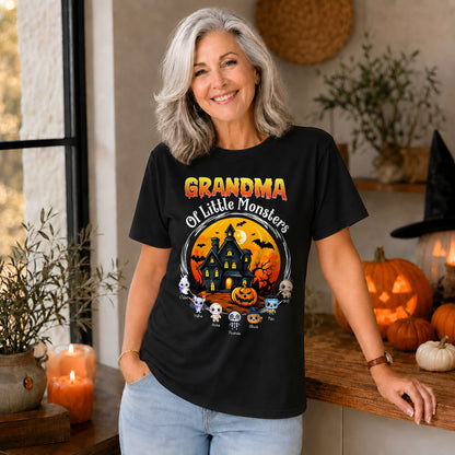 Personalized Halloween Family Shirt, Custom Characters & Names T-Shirt, Family Halloween Outfit, Cute Monster Design